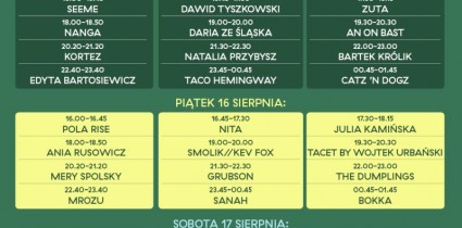 Olsztyn Green Festival: line up godzinowy, program strefy Eko-Aktywności i ostatnie karnety
