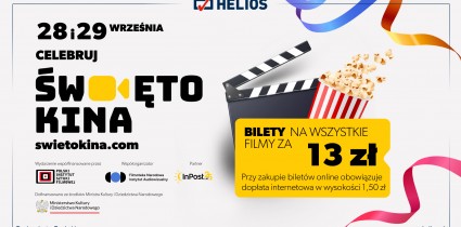 Bilety za 13 złotych i repertuar pełen nowości. Helios zaprasza na Święto Kina!