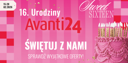 Avanti24.pl świętuje 16. urodziny. Startuje akcja „My Sweet Sixteen”