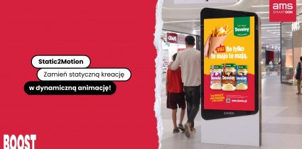 AMS porusza OOH. Oferta BOOST YOUR VISIBILITY wzmocniona o usługę Static2Motion