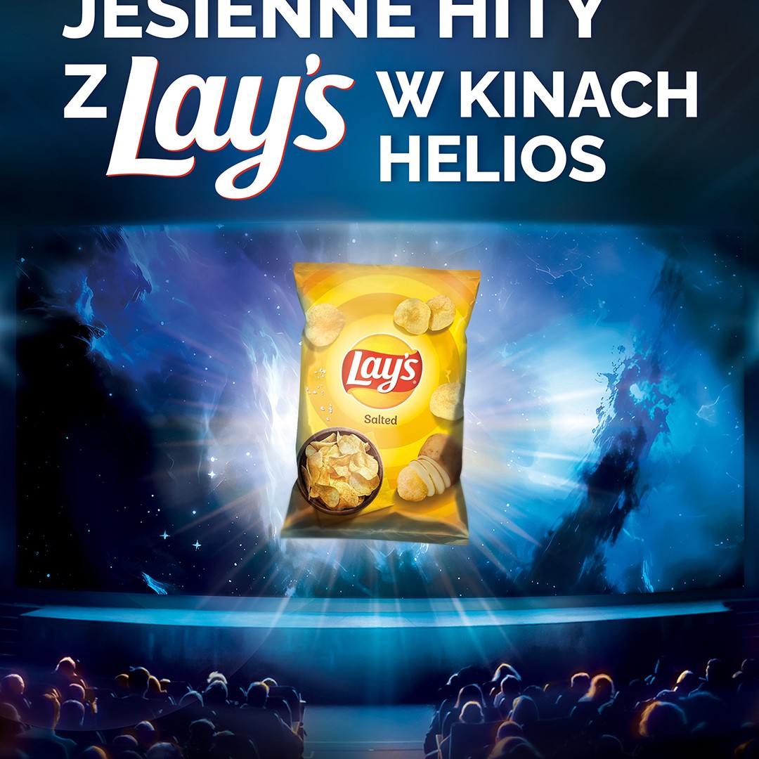 Bilety do kin Helios za 10 złotych dzięki akcji promocyjnej z Lay’s!