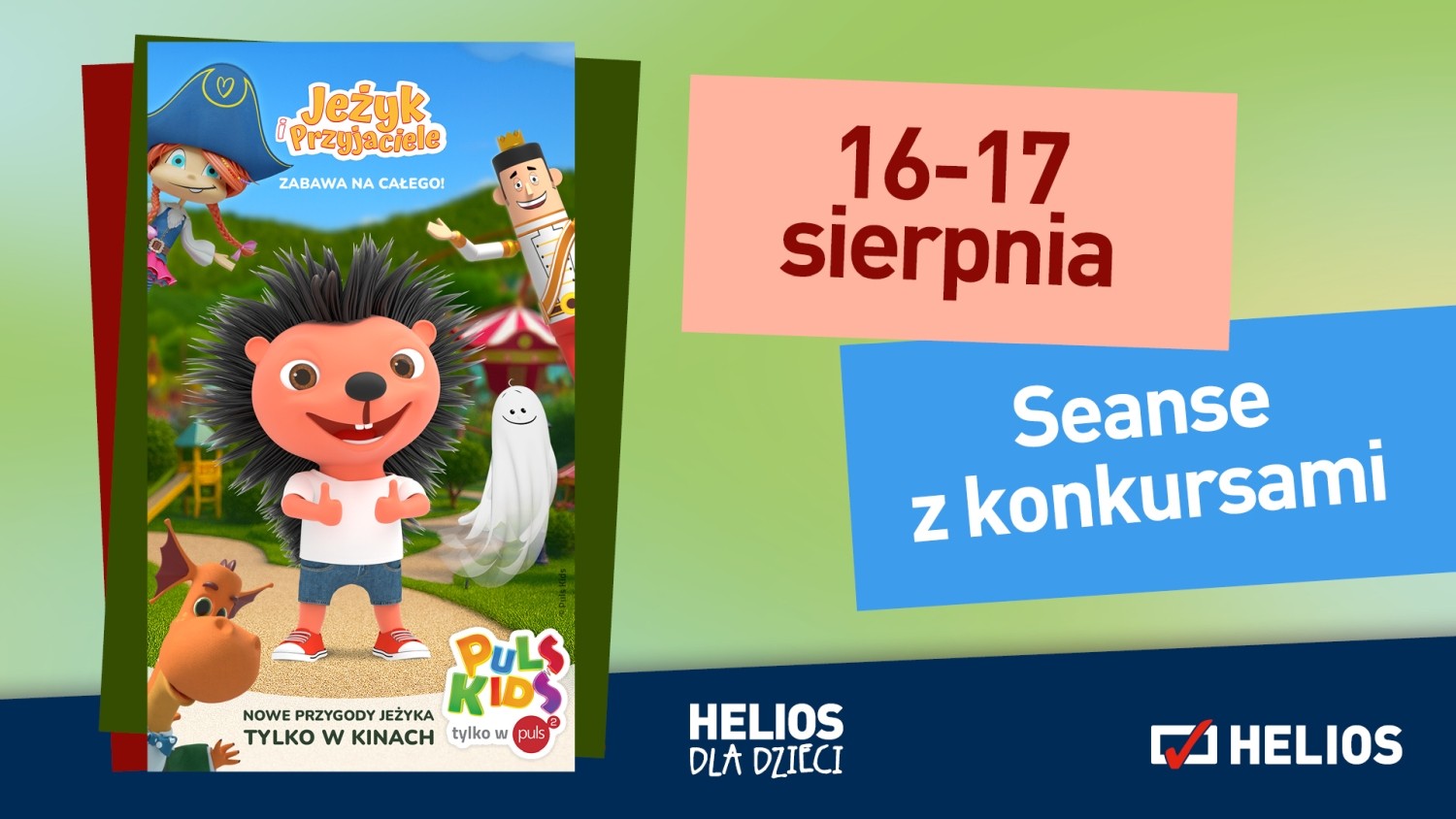 „Jeżyk i Przyjaciele. Zabawa na całego!” – seanse z konkursami w kinach Helios