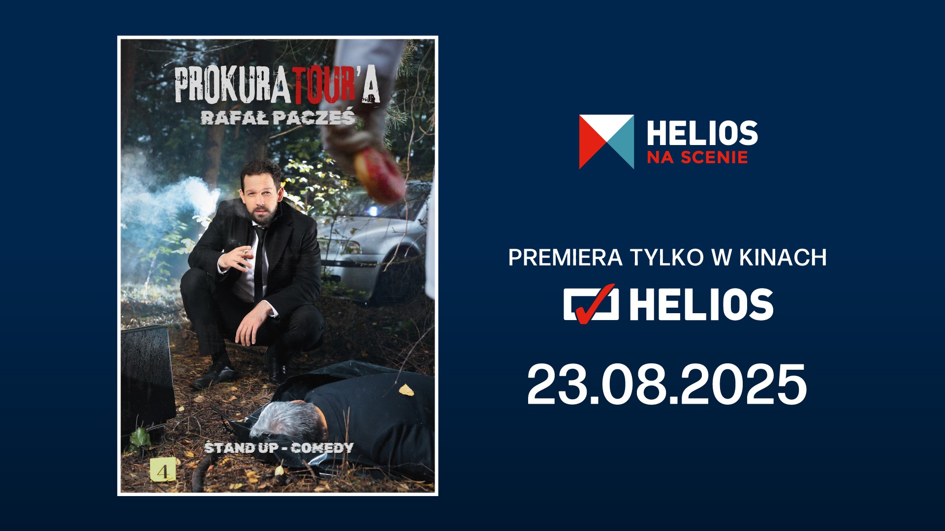 „ProkuraTOUR'a” – stand-up Rafała Paczesia tylko w kinach Helios!