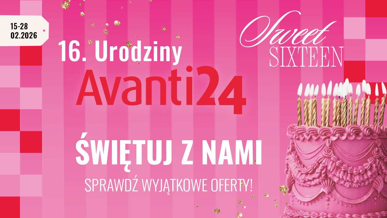 Avanti24.pl świętuje 16. urodziny. Startuje akcja „My Sweet Sixteen”