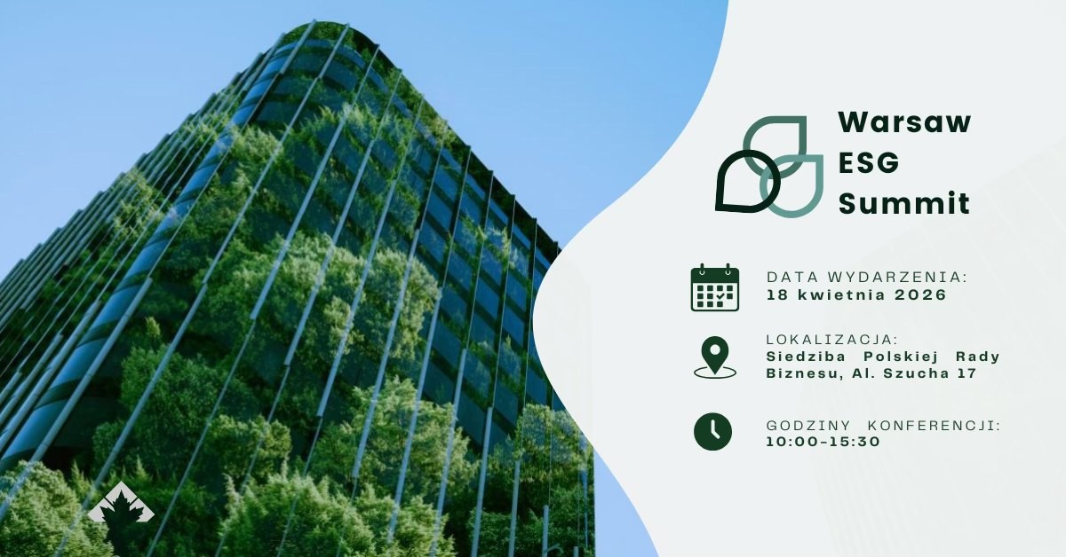 Grupa Agora partnerem medialnym Warsaw ESG Summit 2026